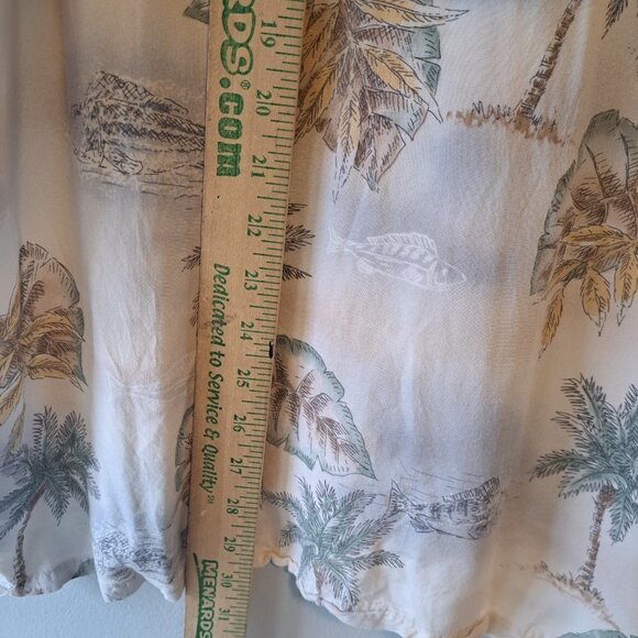 Batck Bay Mens Hawaiian Hula Aloha Shirt Size XL Floral 100% Rayon Multicolor - Picture 5 of 6